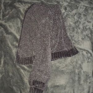 Gray knitted cardigan